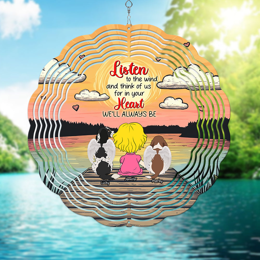 Personalized Wind Spinner for Dog Lovers - Heartfelt Memorial Gift Ornament PopCulturePrints