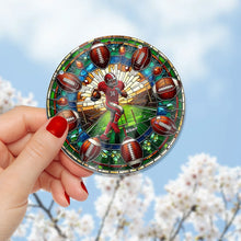 Load image into Gallery viewer, Personalized Football Lover&#39;s Suncatcher Ornament
