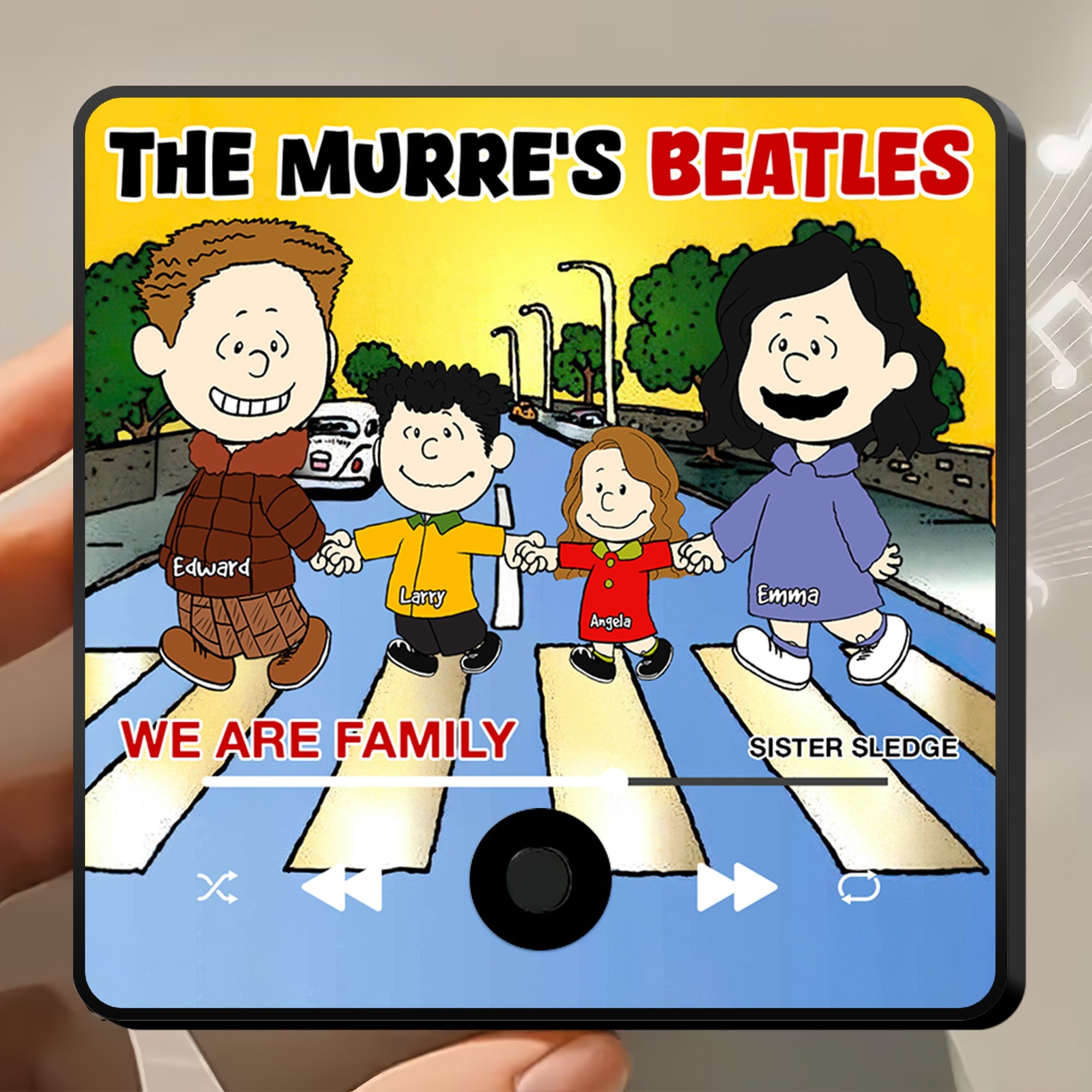 Personalized Family Music Fridge Magnet - We Are Family Design Fridge Magnet PopCulturePrints