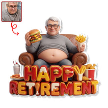 Load image into Gallery viewer, Happy Retirement Fridge Magnet - Custom Photo Gift for Your Special Retiree Fridge Magnet PopCulturePrints
