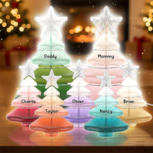 Load image into Gallery viewer, Illuminate Your Holidays: Custom Family Christmas Tree Light Box - Personalized Gift for Everyone Light Box PopCulturePrints
