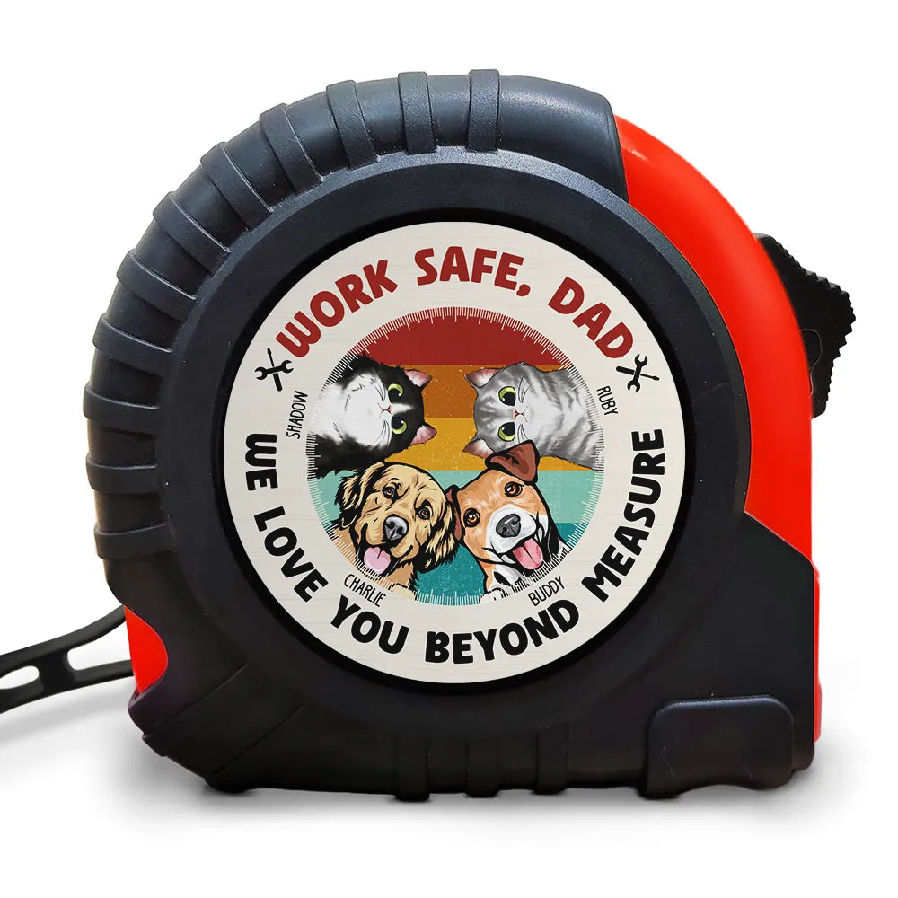 We Woof You BeYond Measure - Personalized Tape Measure for Pet Lovers Tape Measure PopCulturePrints