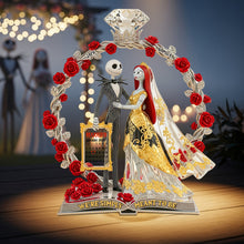 Load image into Gallery viewer, We&#39;re Simply Meant to Be - Personalized Anniversary Gift for Nightmare Couple Acrylic Plaque Shaped Plaques PopCulturePrints
