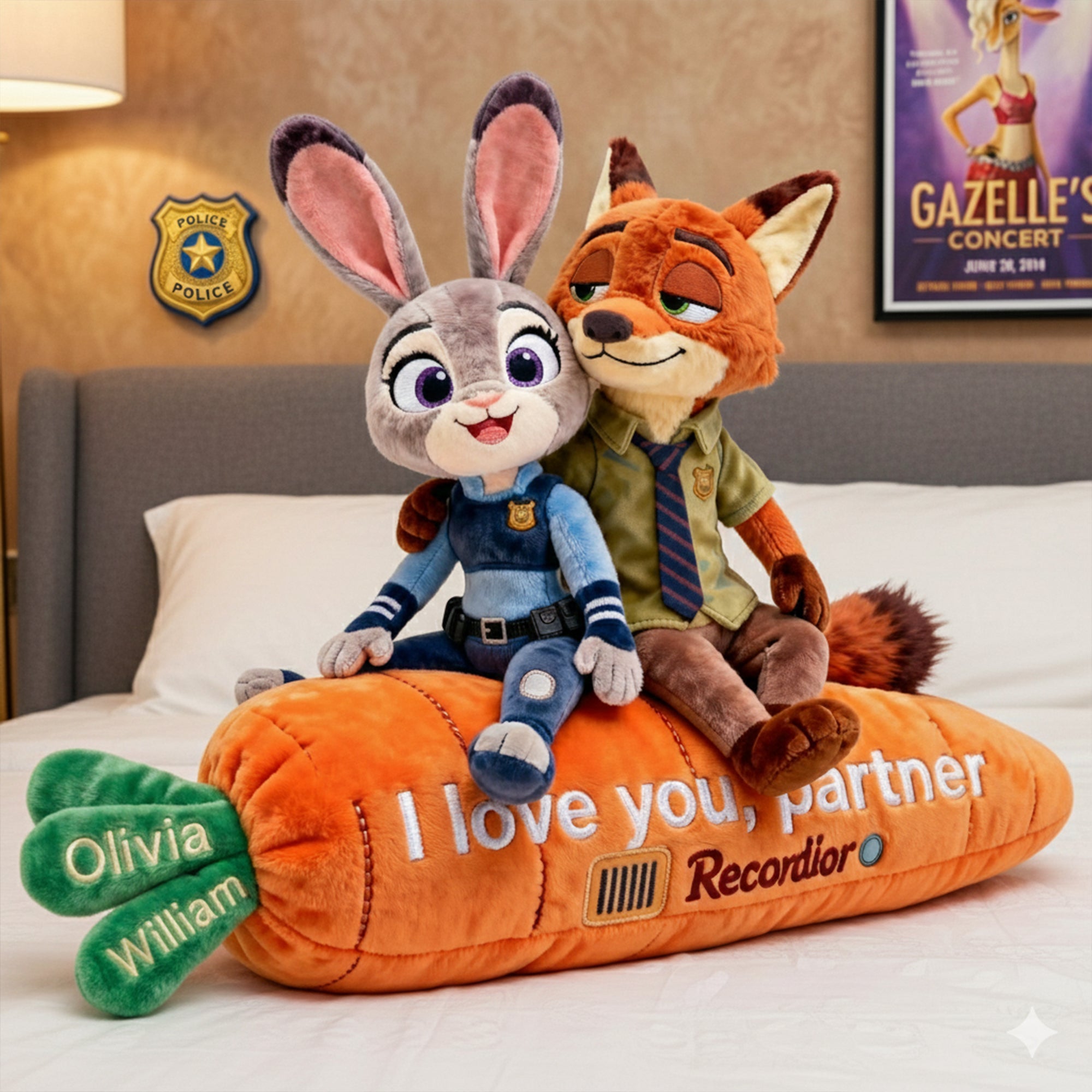 I Love You, Partner - Personalized Couple Pillow Pillow PopCulturePrints