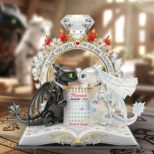 Load image into Gallery viewer, I&#39;ll Love You Until I&#39;m Old and Toothless - Personalized Couple Acrylic Plaque Shaped Plaques PopCulturePrints
