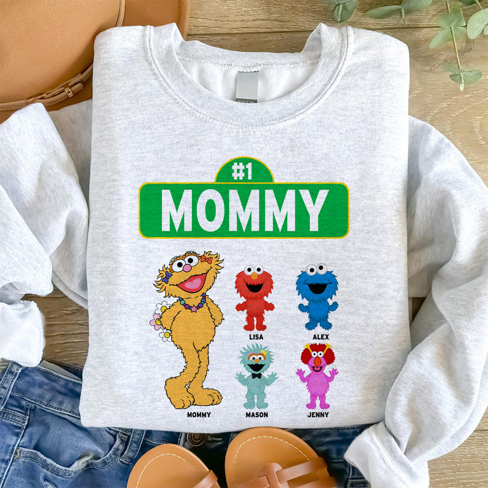 #1 MOMMY - Personalized Gifts for Mom T-Shirt - Custom Mother's Day Gift Idea Shirts PopCulturePrints