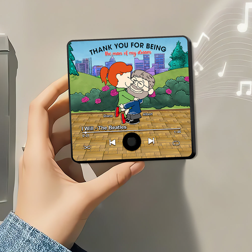 Personalized Music Fridge Magnet - Perfect Valentine's Day Gifts for Couples Fridge Magnet PopCulturePrints