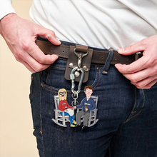 Load image into Gallery viewer, Personalized Couple Keychain - Unique Valentine&#39;s Day Gifts for Lovers Keychains PopCulturePrints
