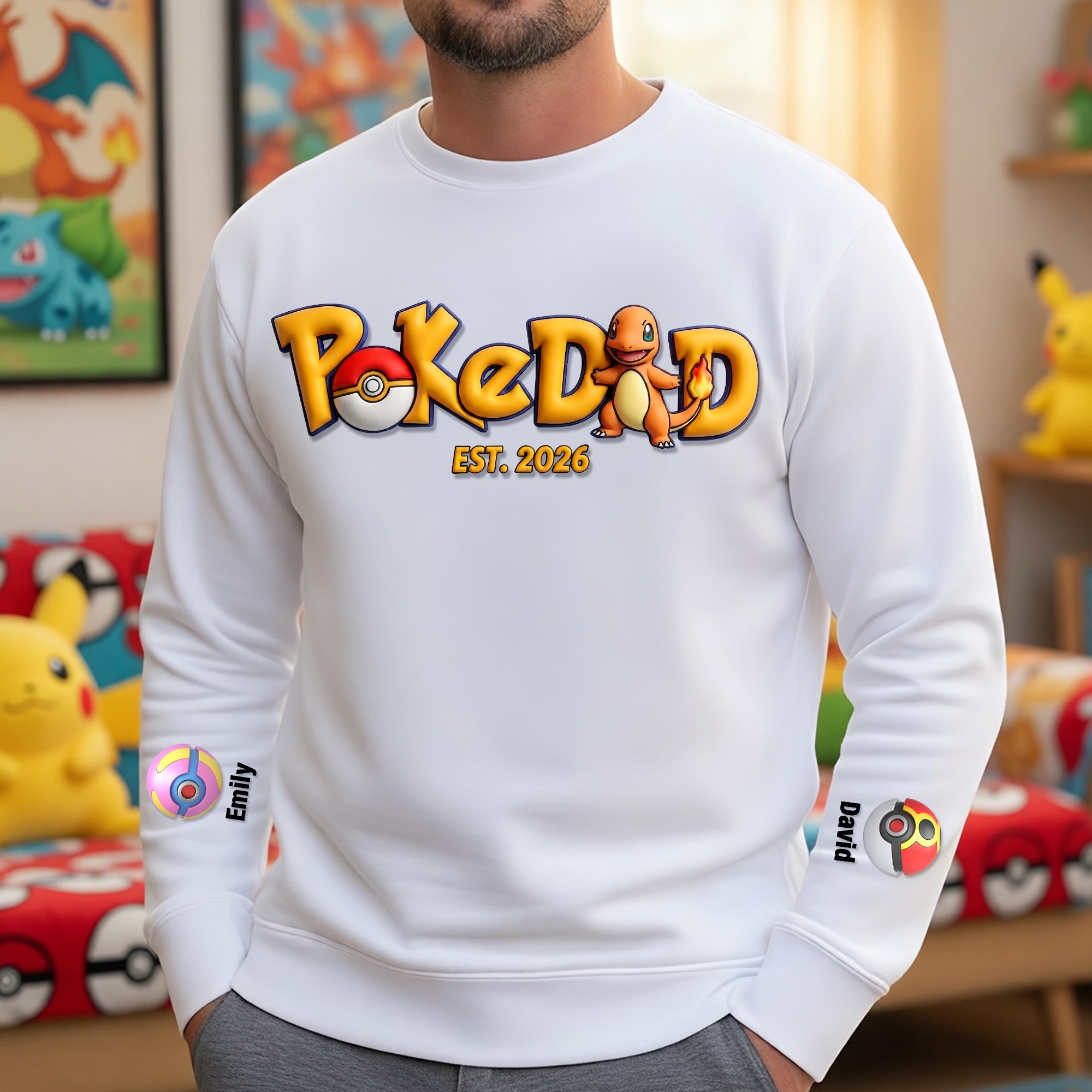 “Level Up Your Father's Day: Adventure Game Dad And Kids Shirt - Personalized Gifts for Dad” AOP Products PopCulturePrints