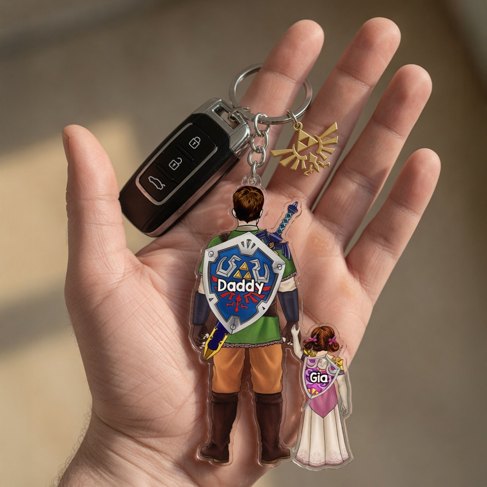 Epic Adventure Dad Keychain - Personalize for Your Father's Joy Keychains PopCulturePrints