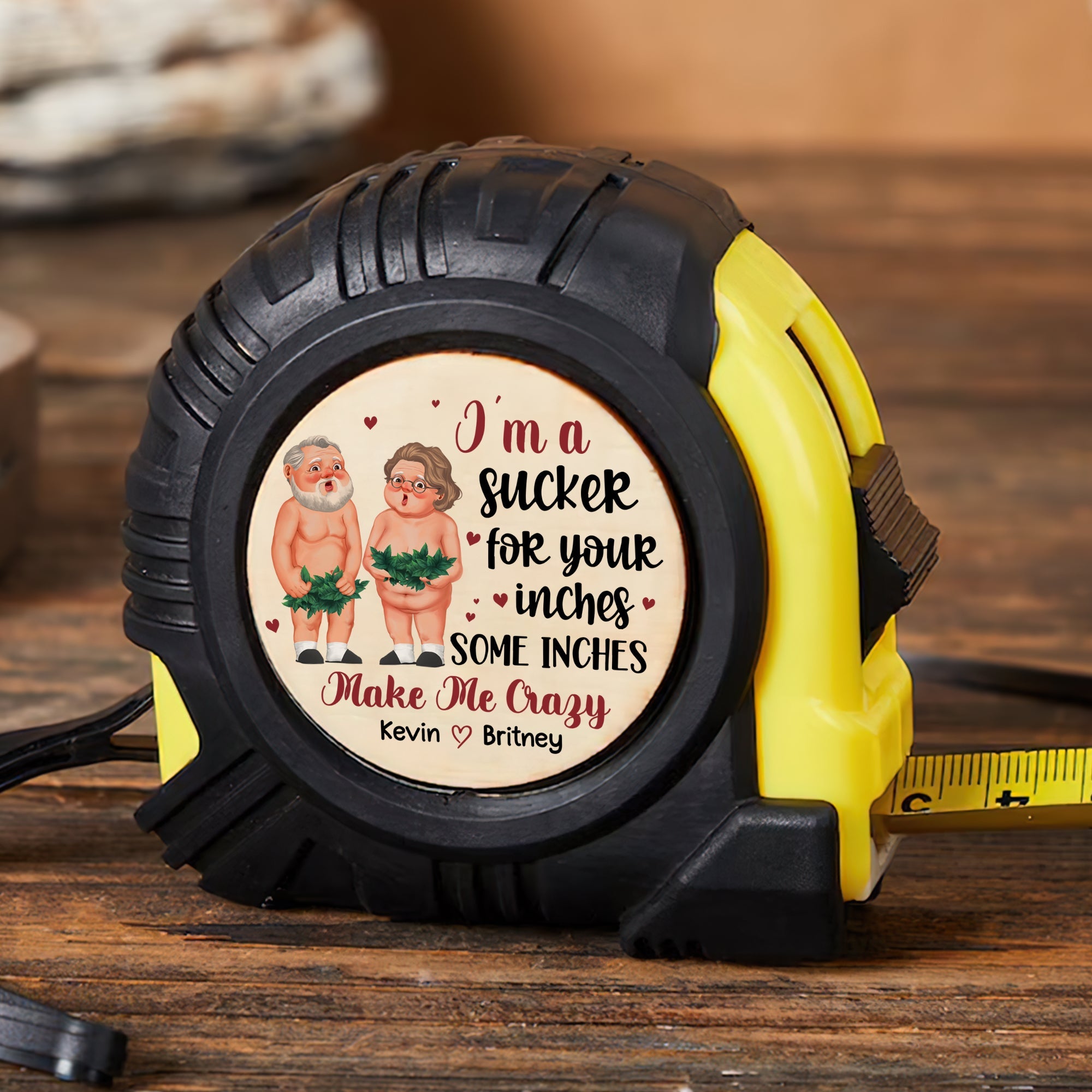 Personalized Couple's Tape Measure - Make Me Crazy Tape Measures PopCulturePrints