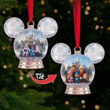 Load image into Gallery viewer, Create Magical Memories with Personalized Sparkle Globe Christmas Ornament - Custom Photo Gift for Family &amp; Friends Ornament PopCulturePrints
