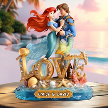 Load image into Gallery viewer, “Forever Under the Sea” - Personalized Undersea Couple Plaque - Unique Gifts for Couples Shaped Plaques PopCulturePrints
