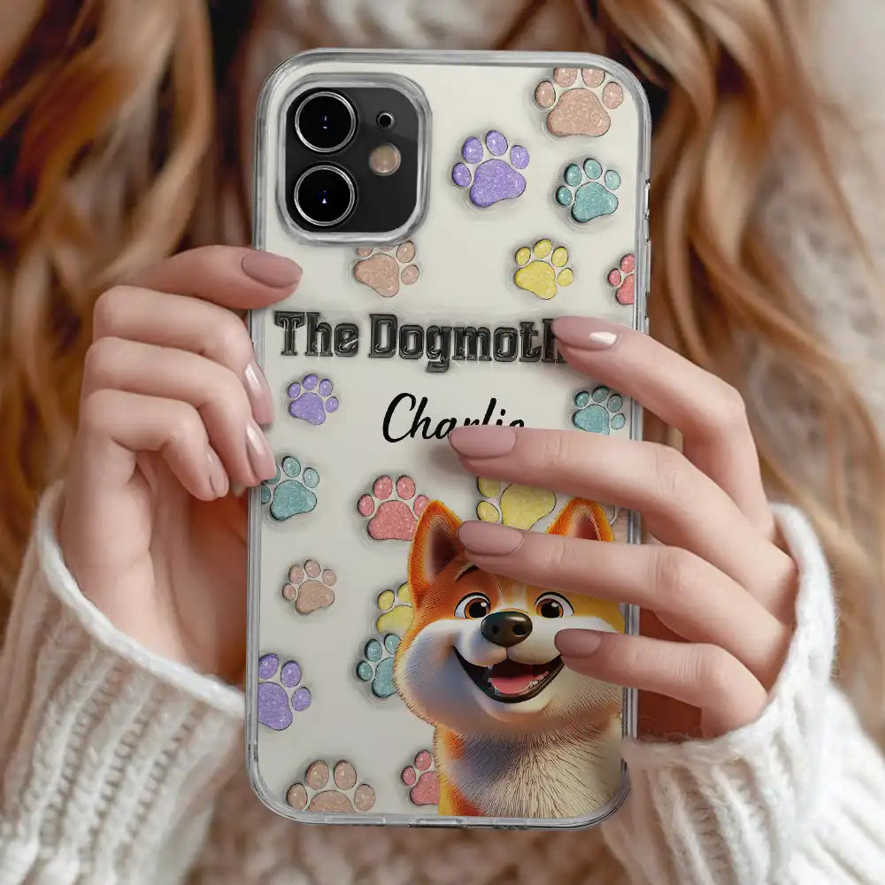 Believe in the Dogmother Love - Personalized Clear Phone Case for Pet Lovers Clear Phone Case PopCulturePrints