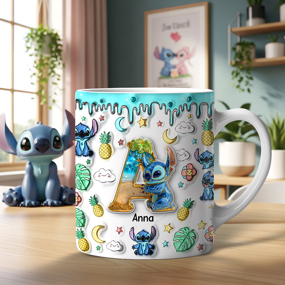 Custom Alphabet Letter Coffee Mug – Personalize Your Gift with Cute Monsters for Any Occasion Coffee Mug PopCulturePrints