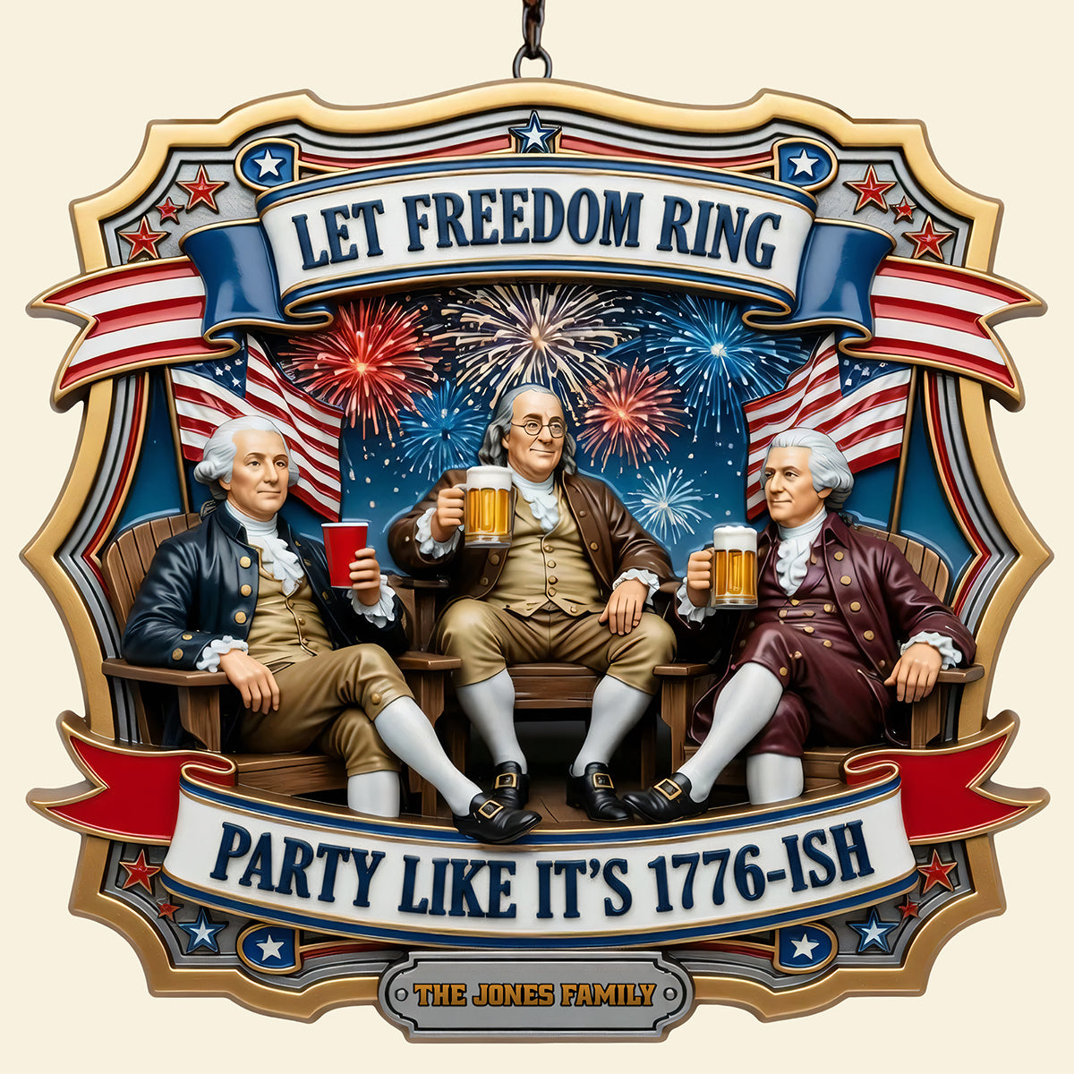 Let Freedom Ring: Personalized Acrylic Sign - A Unique Gift for Family Celebrations
