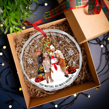 Load image into Gallery viewer, Personalized Family Christmas Crystal Ornament Ornament PopCulturePrints
