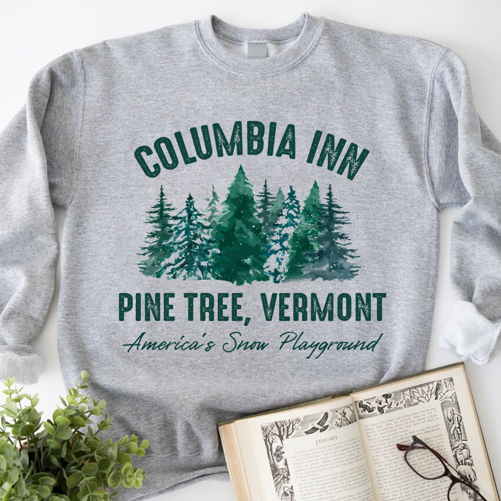 Columbia Inn Christmas Sweatshirt for Movie Enthusiasts