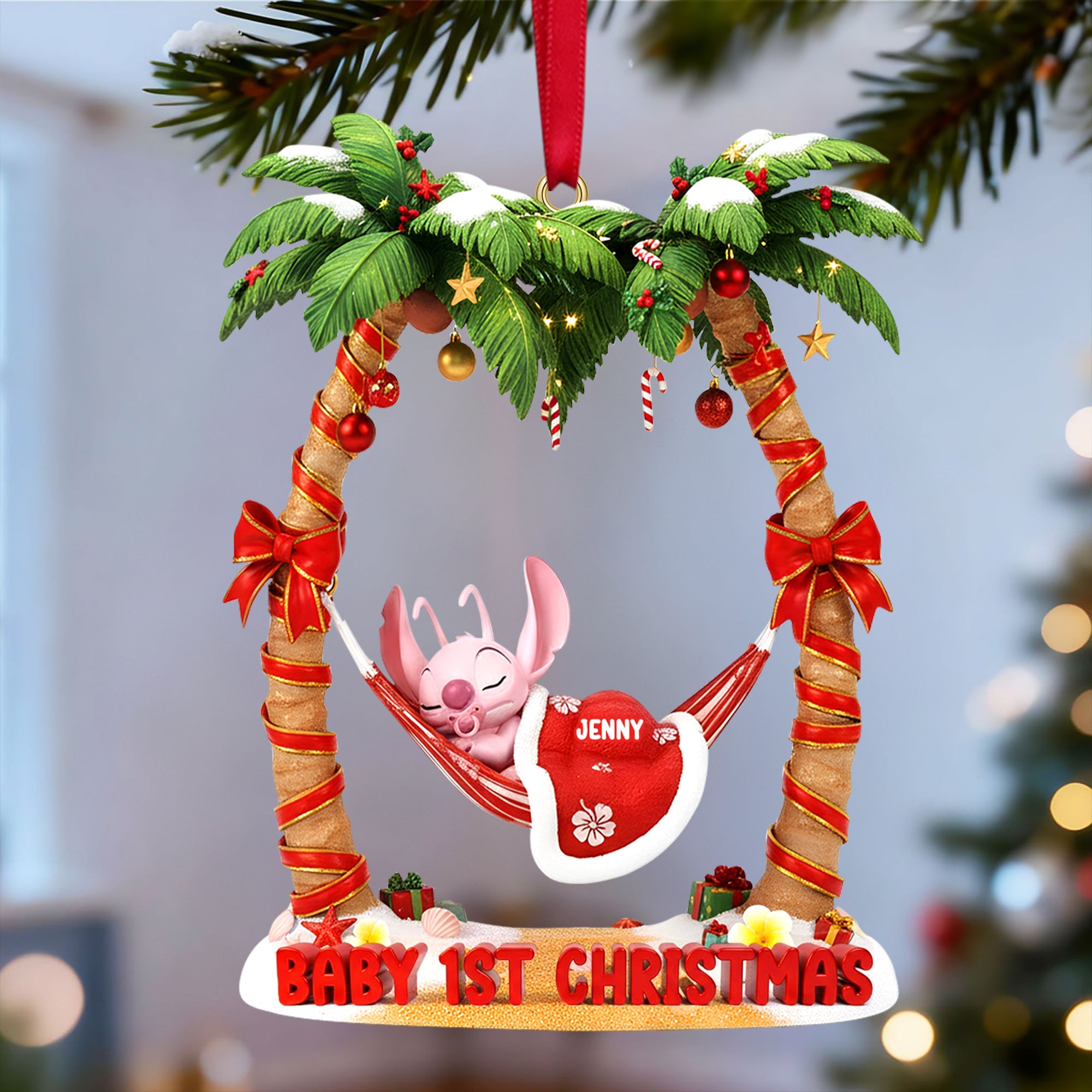 Celebrate Your Baby's 1st Christmas - Personalized Christmas Ornament Ornament PopCulturePrints