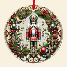 Load image into Gallery viewer, Personalized Nutcracker Christmas Ornament - Festive Holiday Decor Ornament PopCulturePrints
