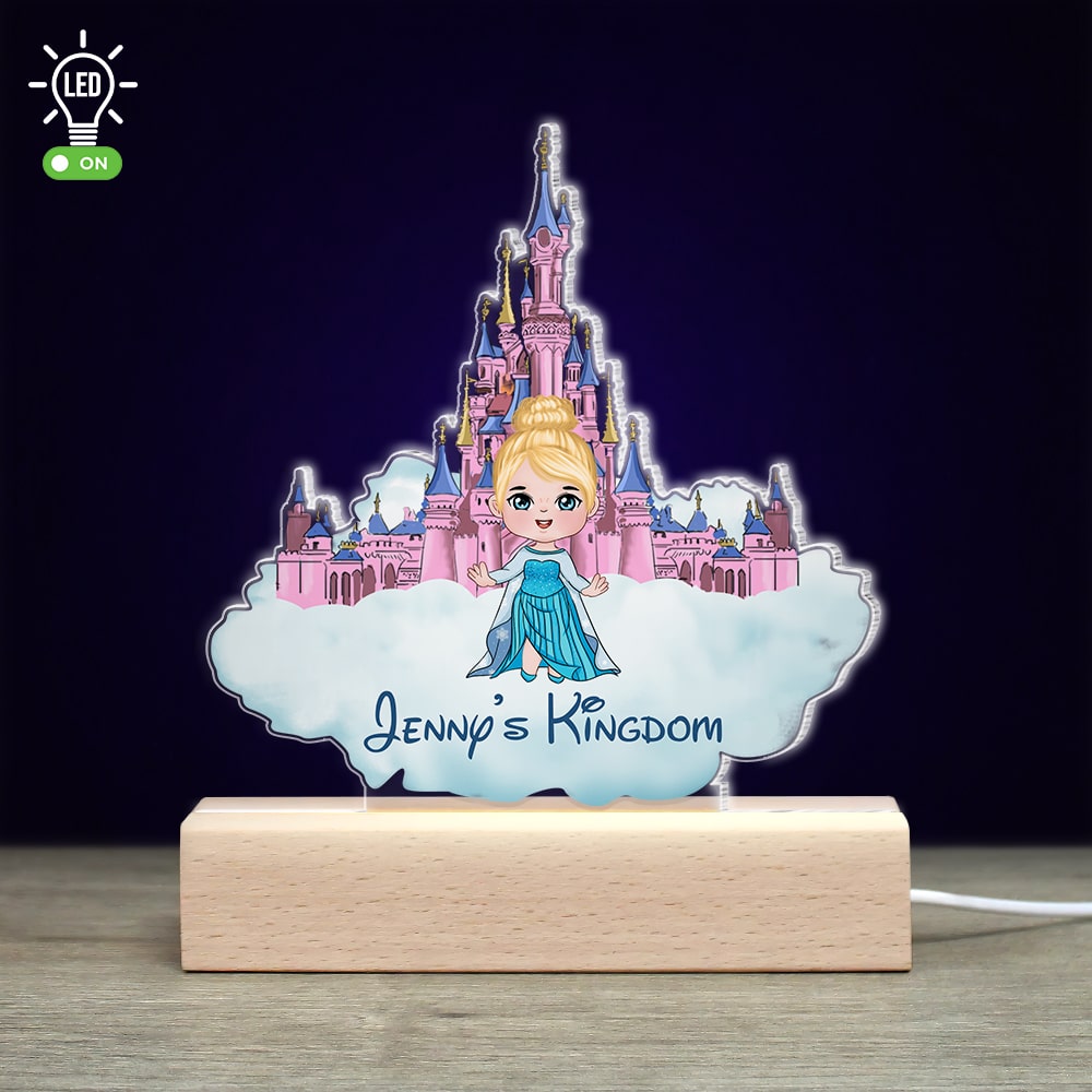 Personalized 3D LED Castle Light for Kids - Custom Name Gift Led Night Light PopCulturePrints