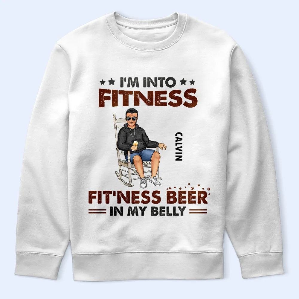 I'm Into Fitness - Personalized T-Shirt for Beer Lovers T-shirt PopCulturePrints