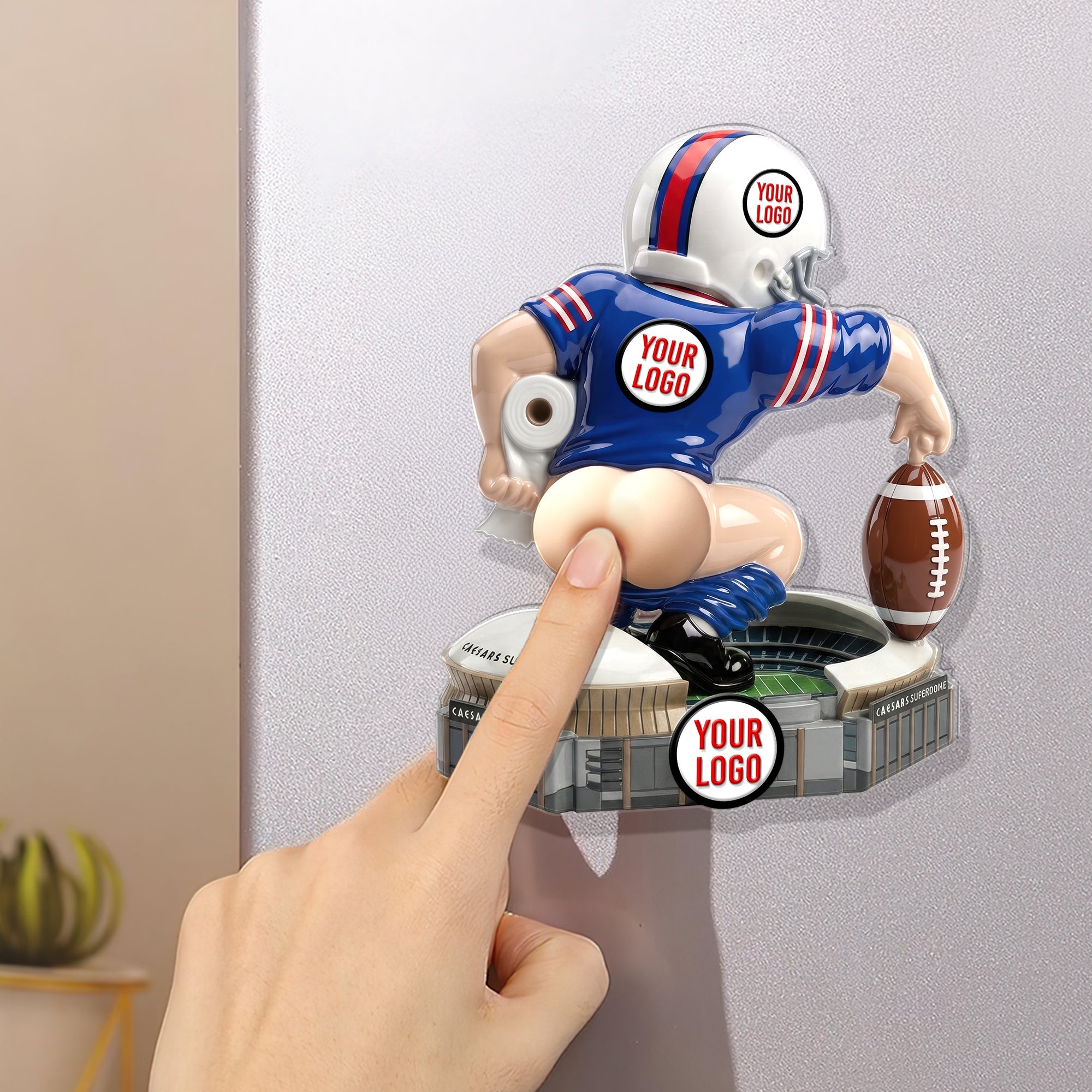 "Kick Off the Fun: The Perfect Gift for Sports Lovers" - Fun Nasty Sport Anti-collision Acrylic Fridge Magnet - Personalized Gift