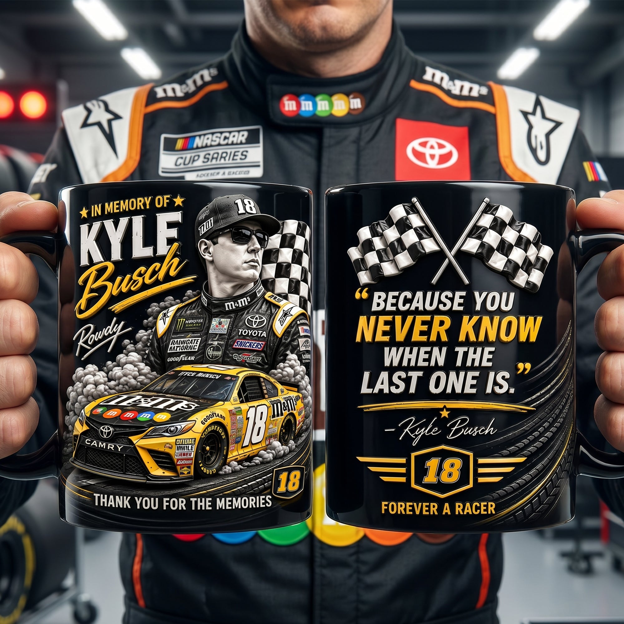 “Because You Never Know When The Last One Is.” - Personalized Racing Legend Memorial Magic Coffee Mug - Gift for Racing Lovers, Friends and Family