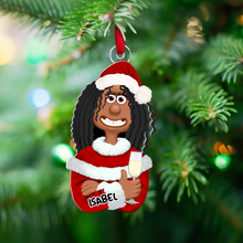 Load image into Gallery viewer, Personalized Cartoon Family Christmas Ornaments Ornament PopCulturePrints
