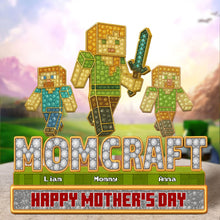 Load image into Gallery viewer, “Family is Everything” – Personalized Pixel Mom Acrylic Plaque – Custom Gift for Mom, Grandma &amp; More Shaped Plaques PopCulturePrints
