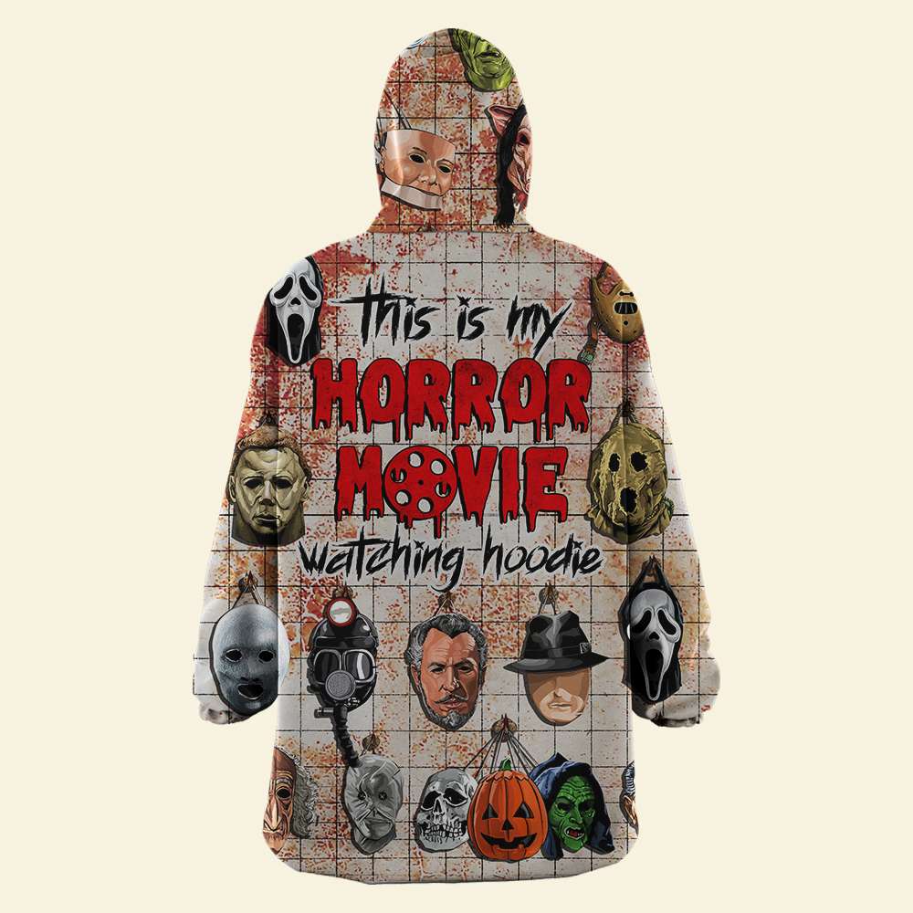 Horror Movie Icons Oversized Hoodie - Perfect Gift for Horror Enthusiasts