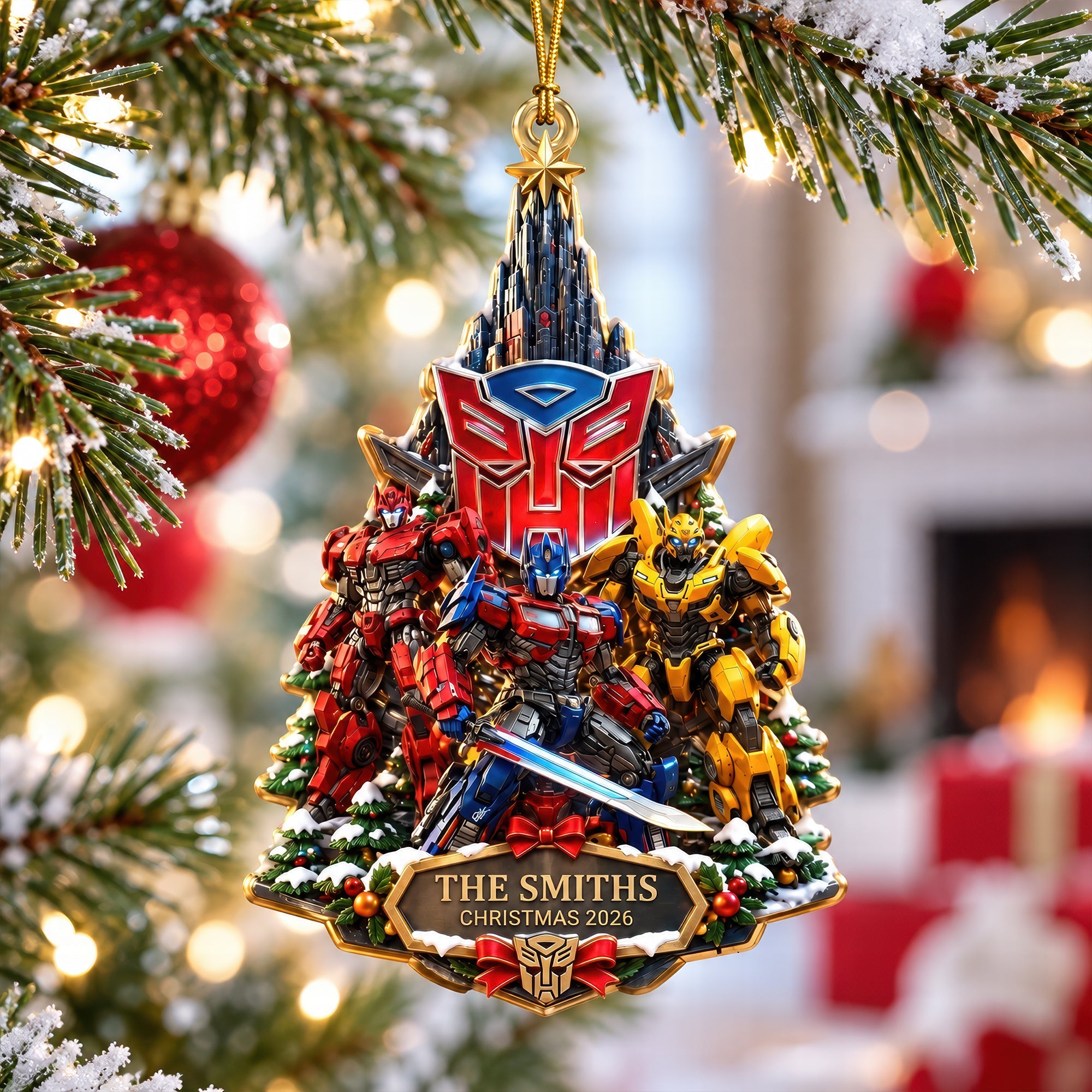 Celebrate Christmas with a High-Tech Twist - Personalized Robotics Ornament for All Ages Ornament PopCulturePrints