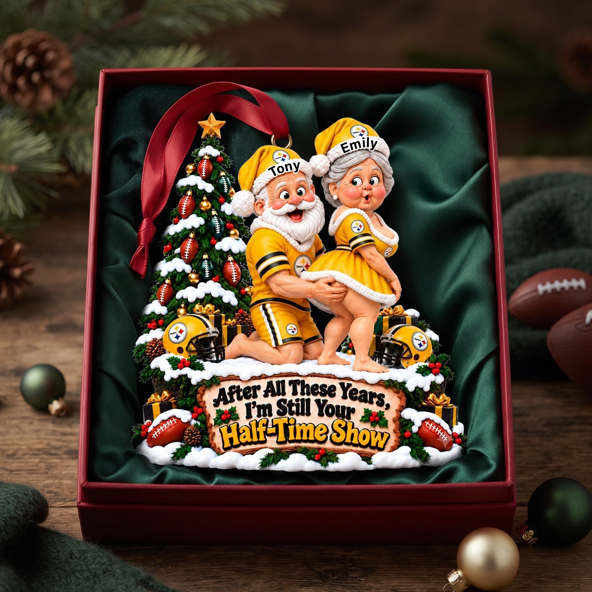 A Lifetime Of Love Old Couple Ornament - Personalized Gift For Sporty Couples 06OHLU061026 Ornament PopCulturePrints