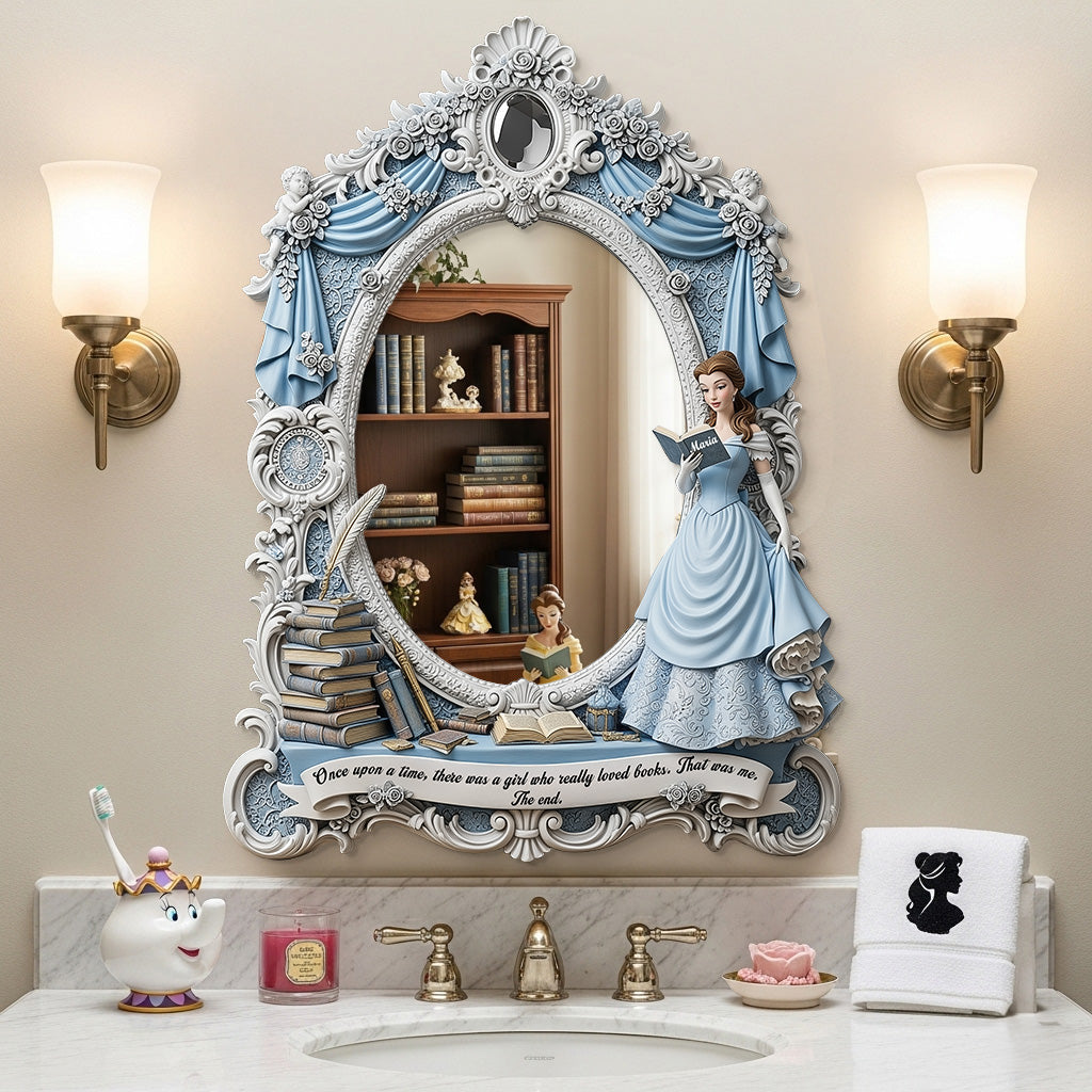 Once Upon a Time, A Perfect Gift for Book Lovers - Fairy Tale Princess Mirror, Personalized Gift Mirror PopCulturePrints
