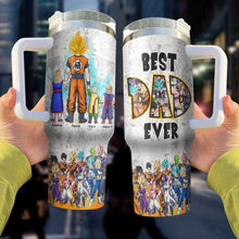 Load image into Gallery viewer, Personalized Anime Dad Tumbler - Best Dad Ever Tumbler Cup PopCulturePrints
