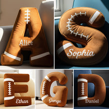 Load image into Gallery viewer, Unique Personalized Alphabet Pillow - Perfect Custom Gift for Kids, Friends, and Sports Lovers Pillow PopCulturePrints

