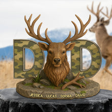 Load image into Gallery viewer, &quot;A Unique Tribute to Your Loved Ones - Personalized Hunting Deer Plaque Gift for Dad, Grandpa, Hunters&quot; Shaped Plaques PopCulturePrints
