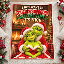 Load image into Gallery viewer, Funny Mischief Couples Blanket - Personalized Christmas Gifts For Couples 06naqn101026 Blanket PopCulturePrints

