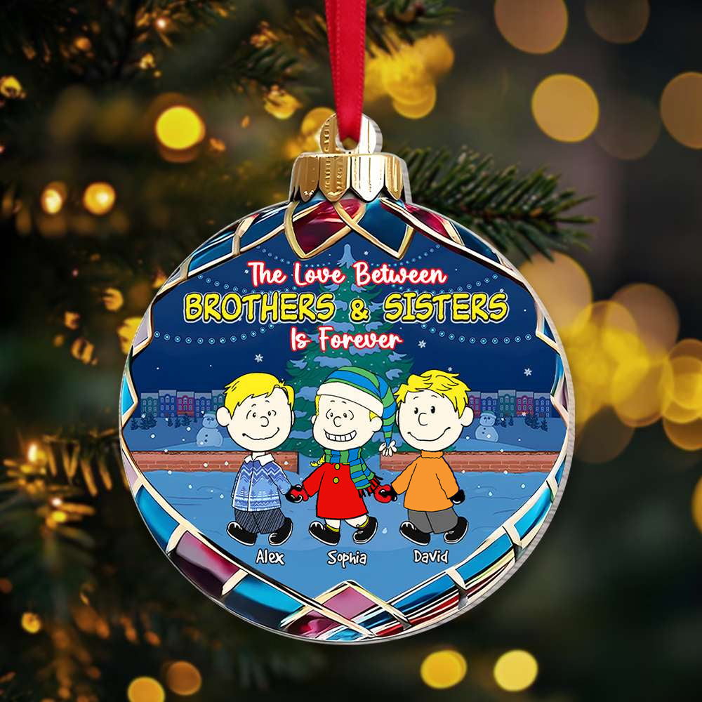 Personalized Christmas Ornament for Brothers and Sisters