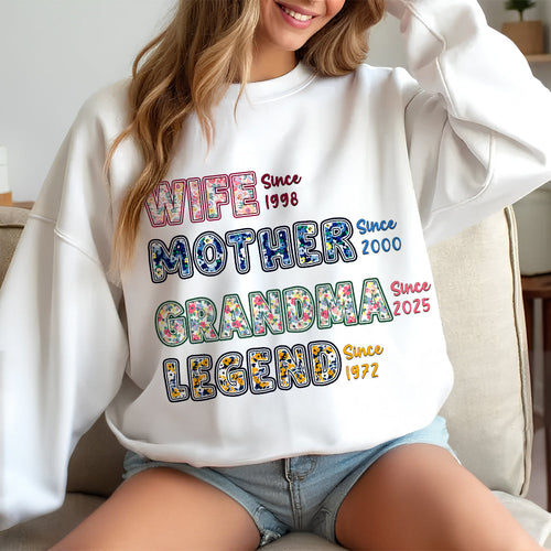 Celebrate Every Moment - Custom Year Mom Shirt - Personalized Gift for Mom, Grandma & Wife Shirts PopCulturePrints