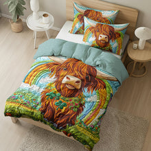 Load image into Gallery viewer, Highland Cow Lovers Quilt Bedding Set - Vibrant &amp; Cozy Design Blanket PopCulturePrints
