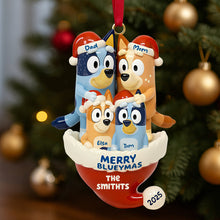 Load image into Gallery viewer, Celebrate Family Love: Festive Family Christmas Ornament - Personalized Gift for Parents and Kids Ornament PopCulturePrints
