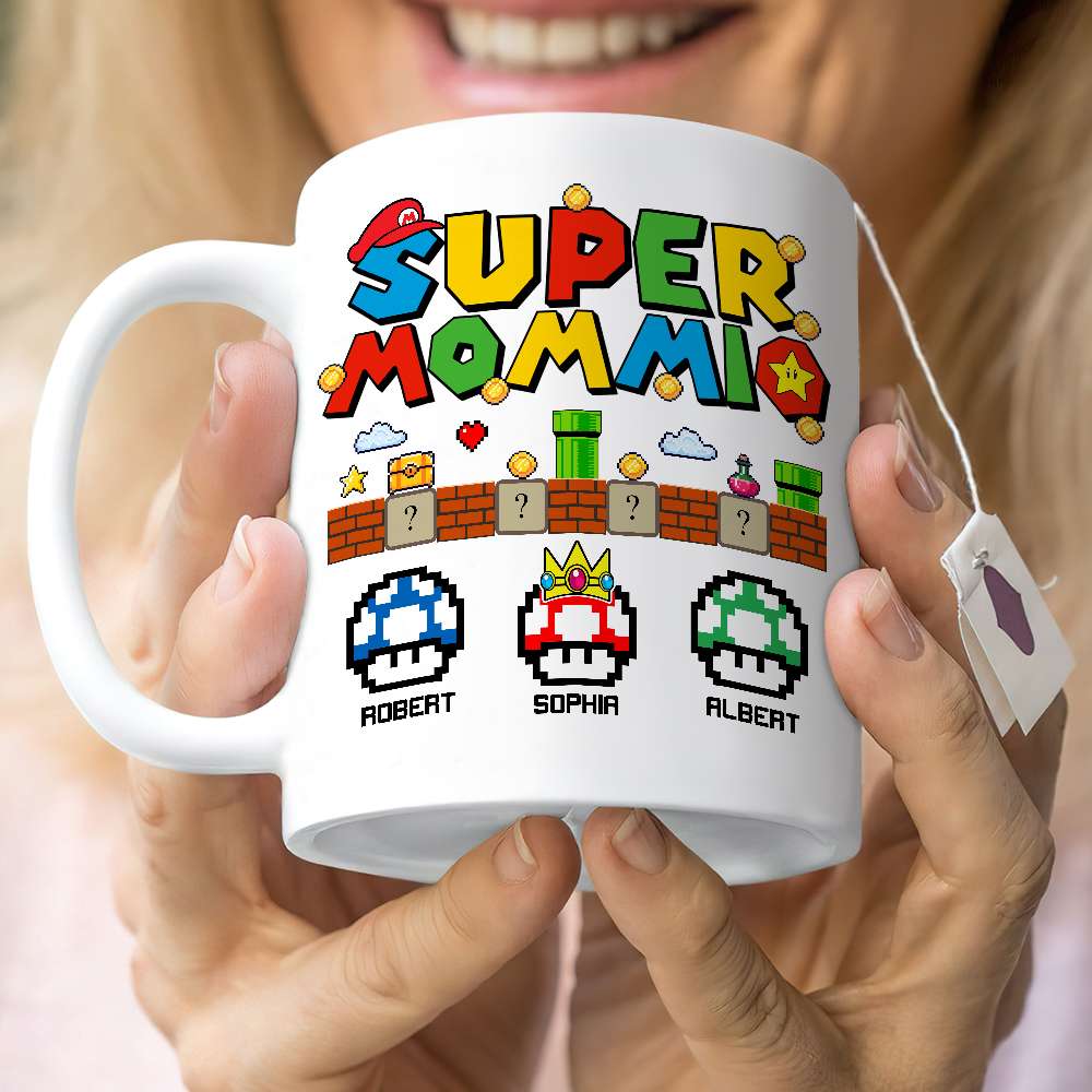 Super Dad Personalized Mug - Fun Gift for Father's Day Coffee Mug PopCulturePrints