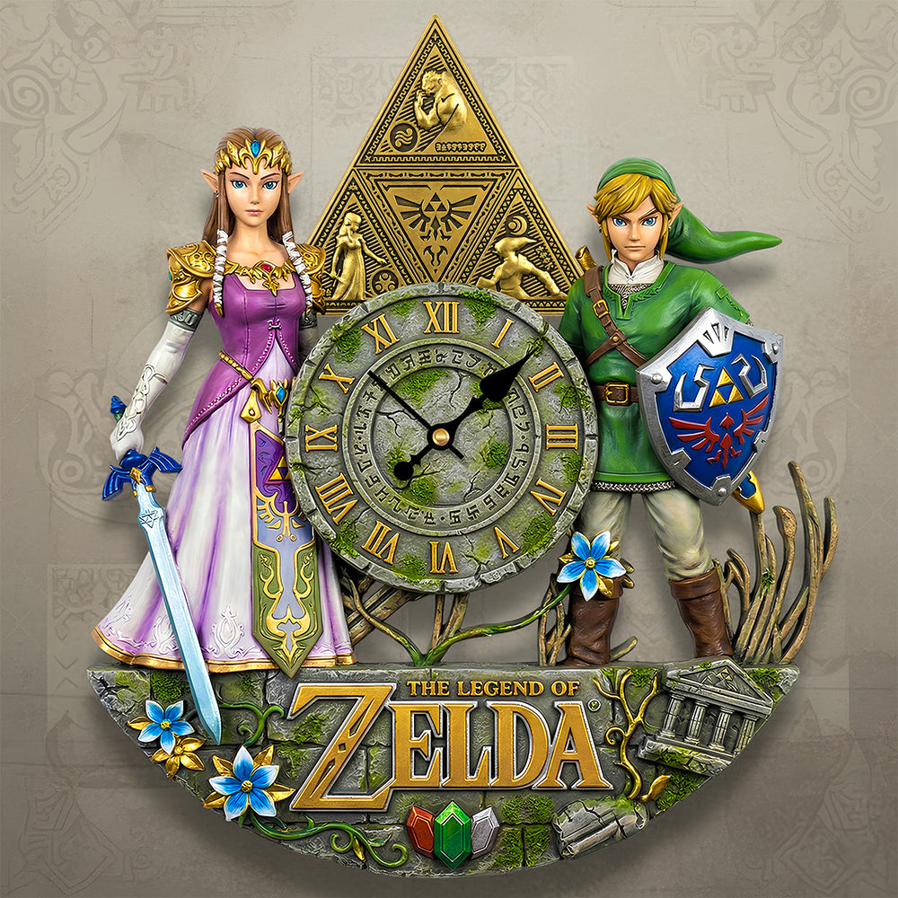 Time for Adventure: Legendary Wall Clock - Personalized Gift for Gamers, Couples & Zelda Fans Hanging Wall Clock PopCulturePrints