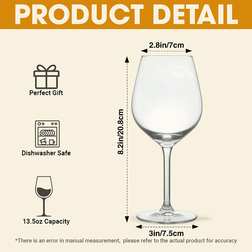Congrats on Being Our Bestie - Personalized Forever Besties Wine Glass Wine Glass PopCulturePrints