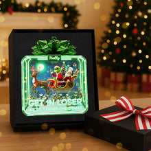 Load image into Gallery viewer, Get in Loser, We&#39;re Saving Christmas - Personalized Christmas Acrylic Ornament Ornament PopCulturePrints
