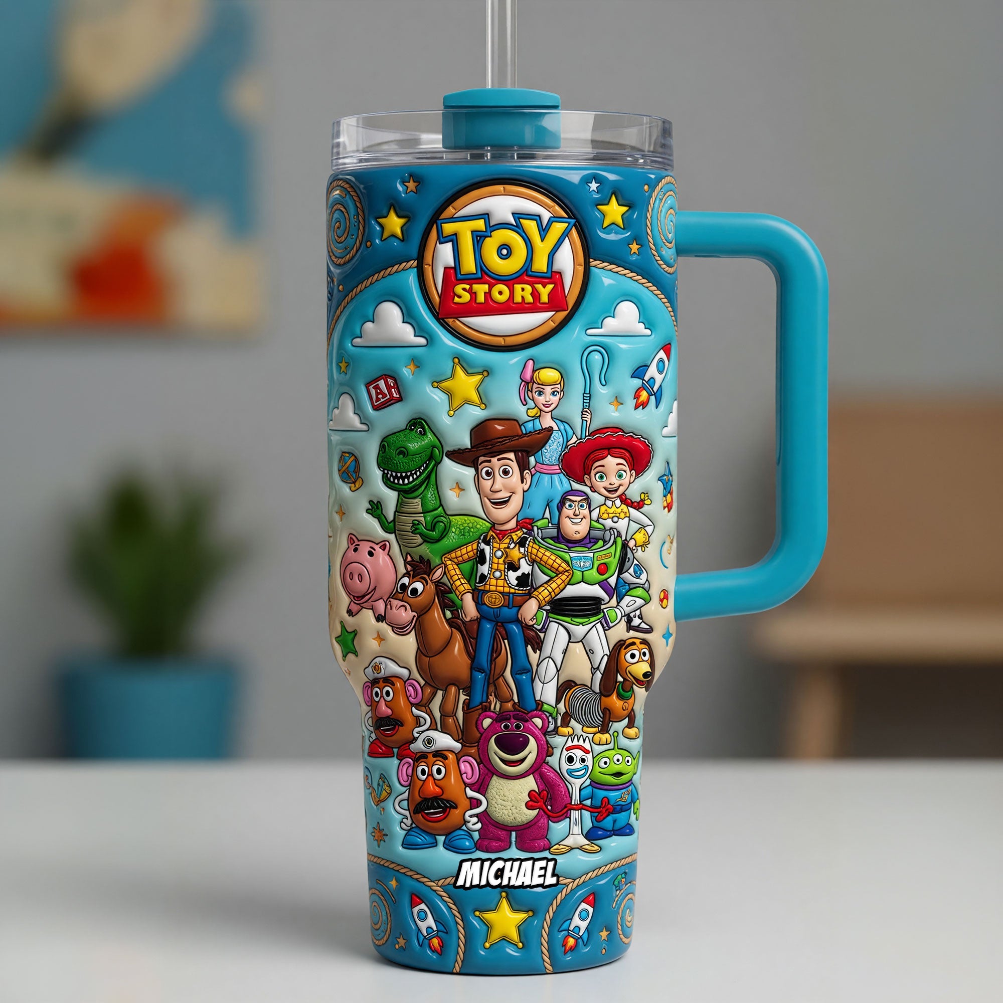 Adventure Friends 40oz Tumbler – Personalized Gift for Kids and Toy Story Fans