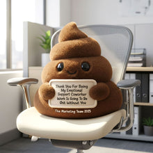 Load image into Gallery viewer, “Thank You For Being My Emotional Support Coworker” - Custom Shaped Pillow - Personalized Gift for Colleagues and Friends Pillow PopCulturePrints
