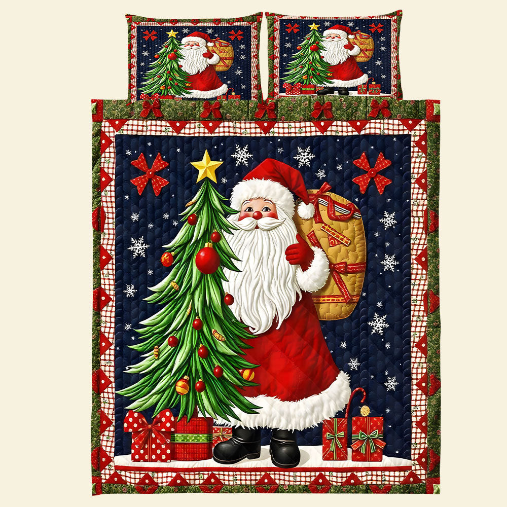 Santa Claus Christmas Quilt Bedding Set Blanket PopCulturePrints