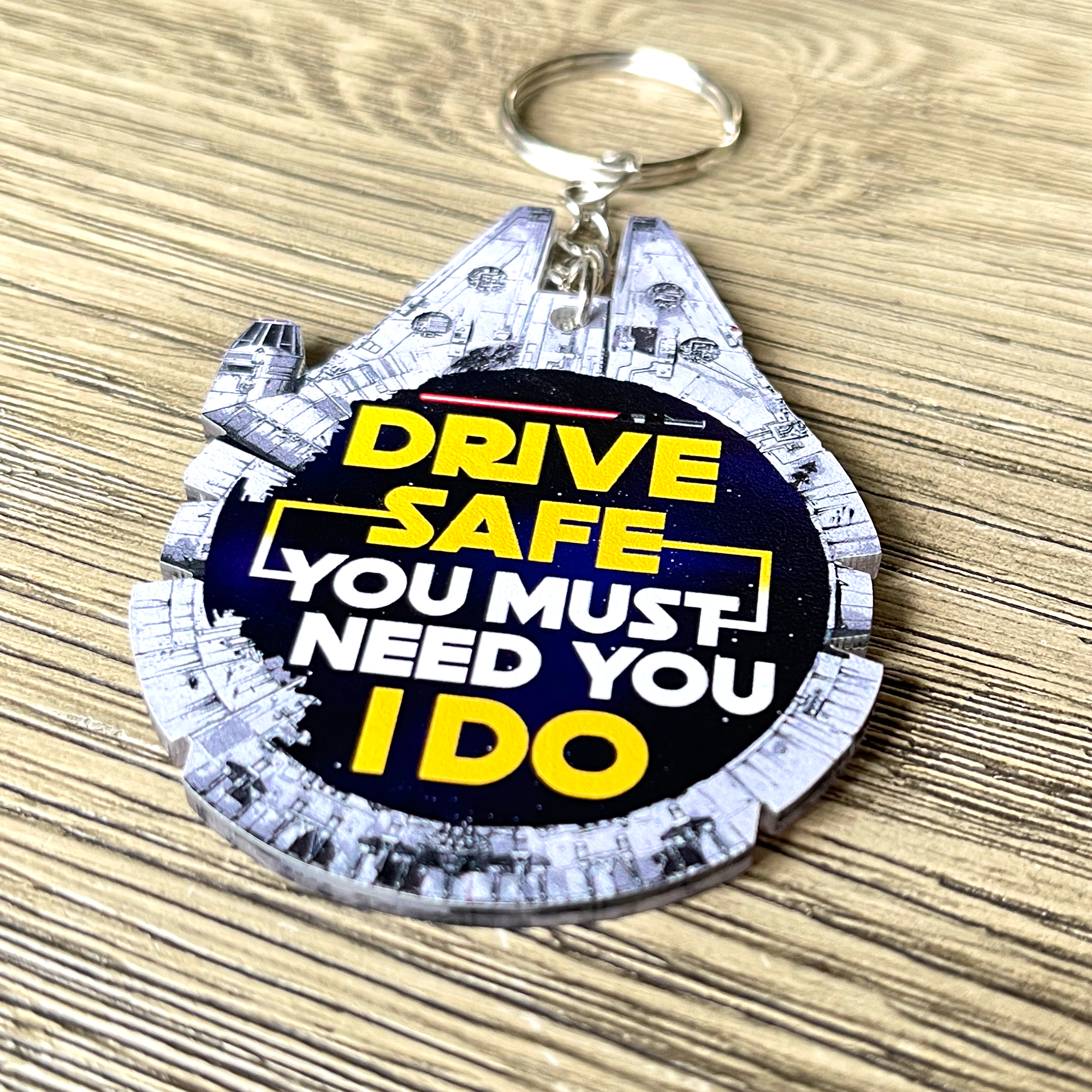 Personalized Drive Safe Keychain for Couples Keychains PopCulturePrints